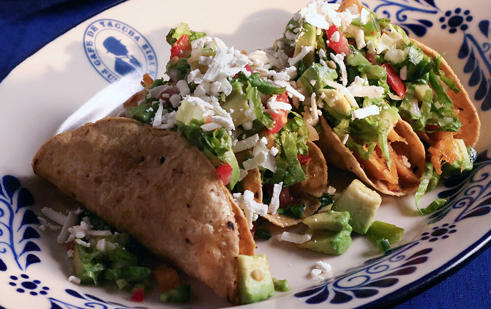 Quesadillas de pollo con guacamole