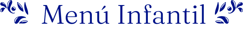 Men&uacute; Infantil