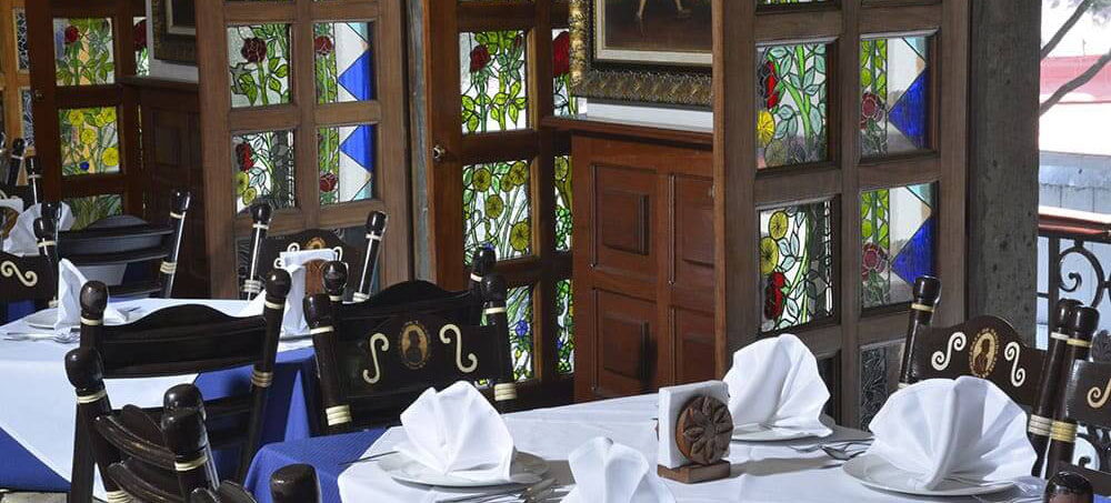 Sal&oacute;n de la Virgen para eventos de Caf&eacute; de Tacuba